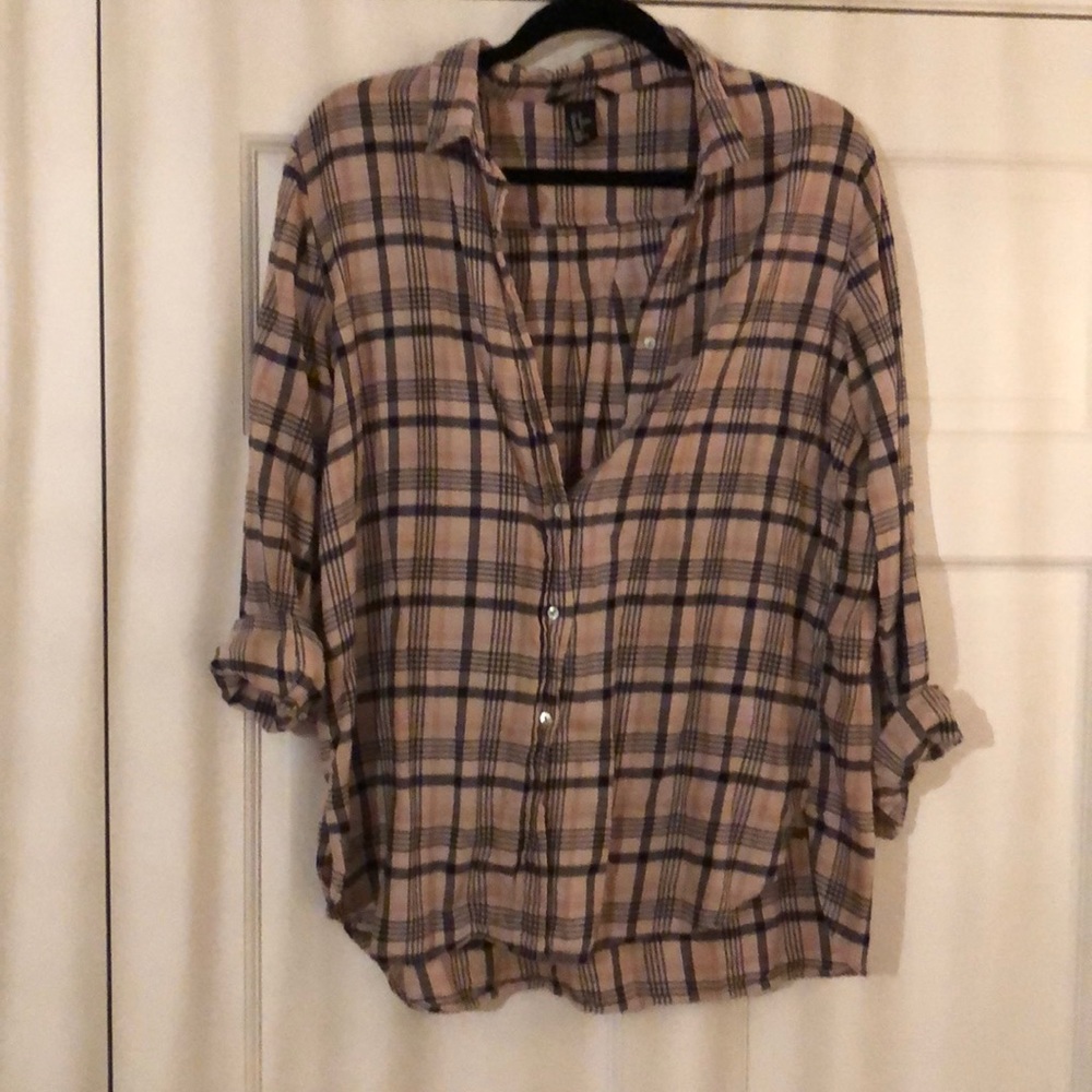 Plaid Flannel Button Up